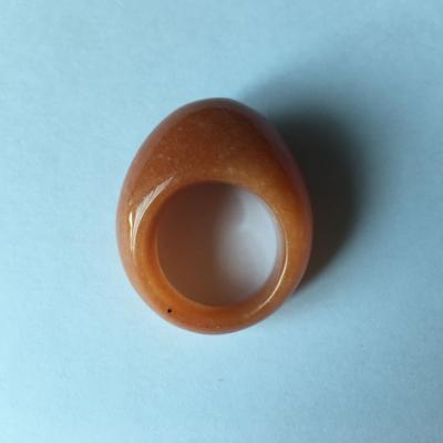 China Cute Customized Size And Shape Red Aventurine Gemstone Rings for sale