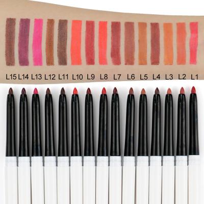 China Wholesale Private Label Waterproof Lip Liner Lipliner Pencil No Logo Makeup Lipstick Pen Matte Waterproof Creamy Lip Liner for sale