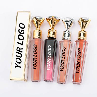 China Wholesale Waterproof Moisturize Glitter Makeup Glossy Lip Gloss Custom Liquid Lipstick Bulk Private Label Lip Gloss for sale