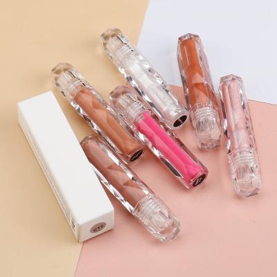 China Wholesale Customized Waterproof Lip Gloss Lip Gloss Cosmetics Private Label Vegan Lip Gloss Glitter Clear Makeup Liquid Lipstick for sale