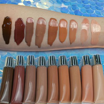 China High quality vegan lip gloss private label lip gloss matte lip gloss waterproof wholesale waterproof shimmer for sale