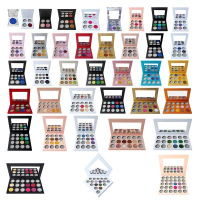 China Low MOQ Dye Private Label Cosmetics Makeup Waterproof Hot Custom Eyeshadow Palette Maker High for sale