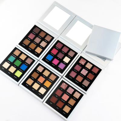 China 2022 New Private Label High Dye Cardboard Eyeshadow Palette Waterproof Summer Eyeshadow Palette Colors Palette 9 Colors for sale