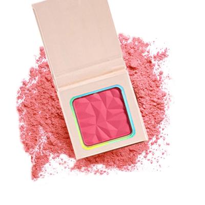 China Logo Blush Private Label Blusher Custom Vegan Waterproof Makeup Waterproof Nude Brown Natural Pink Blush for sale