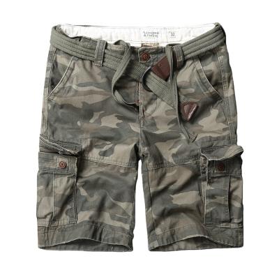 China Anti-Wrinkle Outdoor Sport Wholesale Customized Zipper Cargo Pant Multi-pocket Shorts For Men for sale