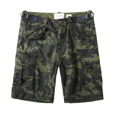 China Anti-wrinkle promotion hot sale front multi-pocket desert camouflage sports cotton open shorts for me cargo shorts for sale