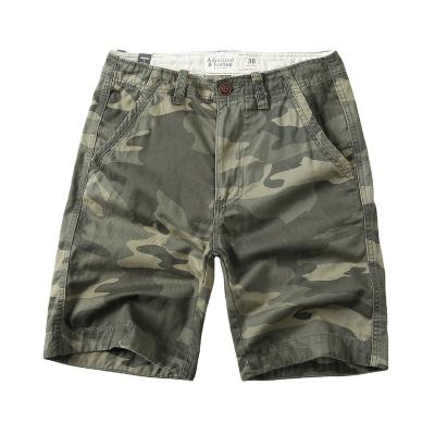 China wholesale high quality Anti-wrinkle fitness cotton camouflage cargo outdoor shorts with zipper bag from china for sale