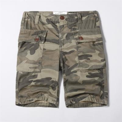 China Anti-wrinkle outdoor comfort, softness and leisure multi-pocket camouflage casual cargo shorts for sale