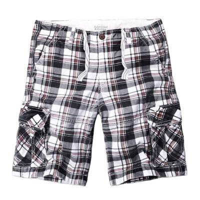 China High Quality Anti-Wrinkle Outdoor Men And Comfortable Cargo Casual Plaid Shorts for sale