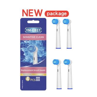 China New Wholesale Hotel Pack Eb17 Oral&B Toothbrush Sensitive Replacement Head for sale