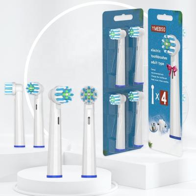 China Manufacturer Factory Oral Hygiene Household Replace Replaceable Toothbrush Head 4Pcs Electric Toothbrush Heads For Oral B for sale