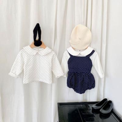 China Infant Europe and America Fall T-shirt Romper Clothes Set Newborn Long Sleeve Clothing Set Ties Romper Clothes Set for sale