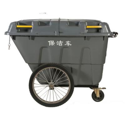 China Sustainable Four Wheel Large Pressing Type Sustainable Waste Bins Outdoor Trash Can for sale