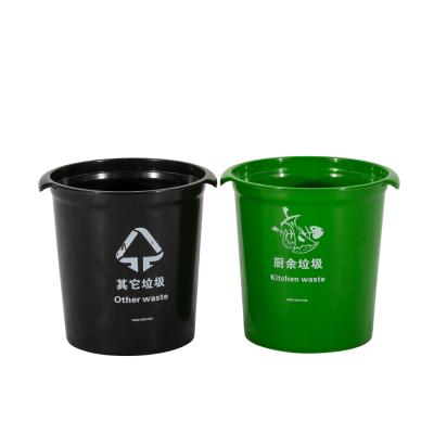 China Sustainable High Quality Durable Round Trash Can With Optional Lids For Outdoor Use for sale