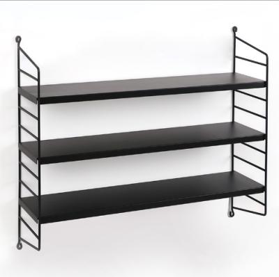 China Communal Facilities Metal Display Rack Wall Shelf Wood Metal Bracket Metal Shelf Rack for sale