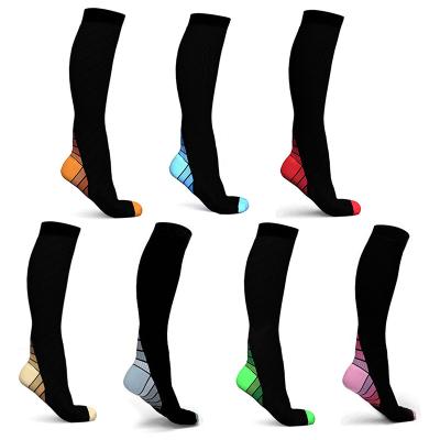 China Breathable sports compression socks foreign trade order gradient hot selling trend can be modified manufacturers wholesale for sale