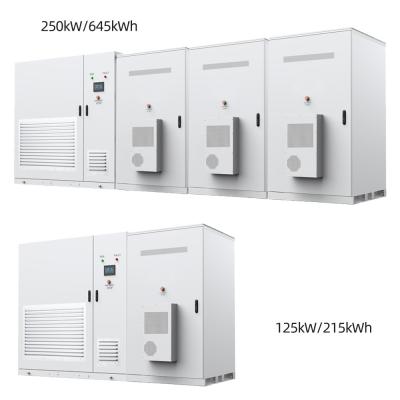 中国 250kW 645kWh 高出力密度 エネルギー貯蔵キャビネット IP54 保護グレード 販売のため