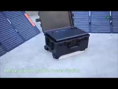 Solar Rechargeable Portable Power Station 3000w For Energy Storage