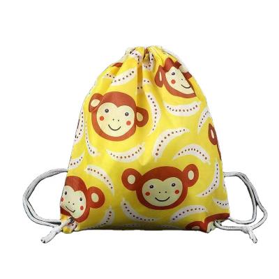 China Waterproof Drawstring Folding Kids Bag for sale