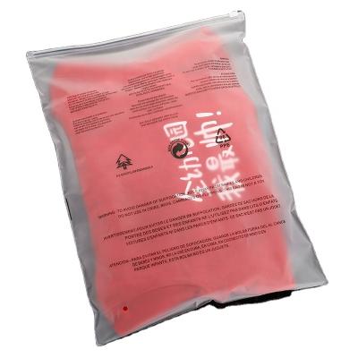 China Customized Packaging PVC PE Bag T-shirt Printed Clothes Packaging Zipper Plastic Garment Moisture Proof Bag for sale