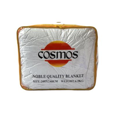 China Recyclable Waterproof Transparent Plastic Blanket Pvc Storage Bag With Zipper for sale