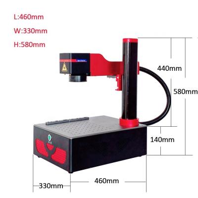 China Laser Marking Factory Price 20w Small Fiber Laser Engraving Machine For Metal Steel Aluminum Marking for sale