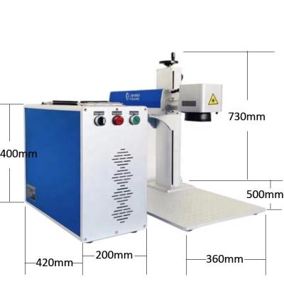 China High Quality Desktop Portable Laser 20W 30W 50W Raycus Max Fiber Laser Marking Marking Machine For Metal Credit Card Metal Business Card for sale