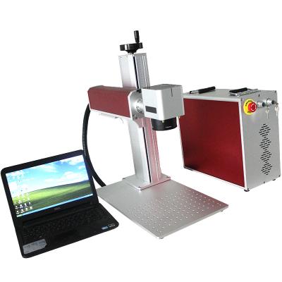 China Laser Marking Portable Fiber Laser Marking Machine 30W MAX Raycus 110X110mm for Marking Metal Stainless Steel Aluminum Copper for sale