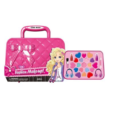 China Children Beauty Toy Tocador Juguete Hand Bag Cosmetics Set Toy Girls Makeup Kit For Children for sale