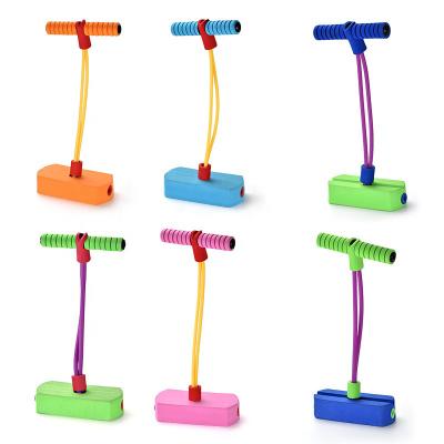 China Ourdoor Playset Kid Grow Bigger Frog Jumping EVA Foam Pogo Jumper Pogo Stick For Kids for sale