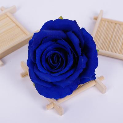 China Wholesale Popular Latex Rose Flower Head Silk Velvet Roses Harden Silk Flower Rose Heads for sale