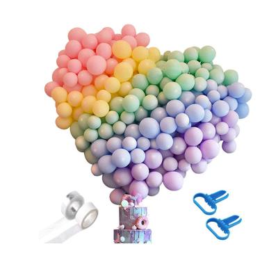 China Foil Kiaye 100 Pcs 10 Inch Macaron Candy Colored Natural Pastel Latex Balloon Party Decoration for sale