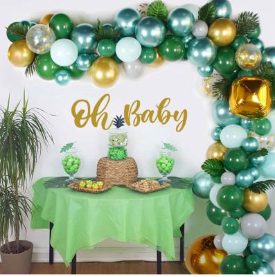 China 167pcs Disposable Kids Happy Birthday Party Decoration Supplies Balloon Garland Kit Jungle Party Decor Arch Set for sale