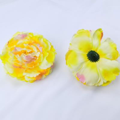 China Wholesale Durable Artificial Silk Peony Flower Beads 12cm Big Size Peony Flowers for sale