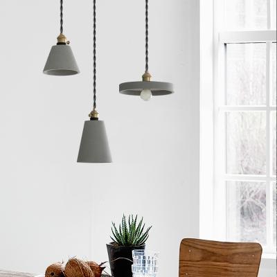 China Industrial Nordic Concrete Irregular Chandelier Lamp Led Style Industrial Decorative Cement Pendant Lighting for sale