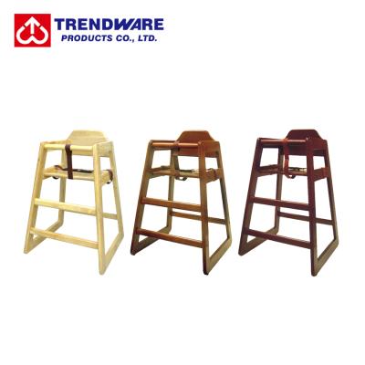 China Restaurant Infant Feeding Baby Solid Wood Rubber Wooden Umpire Chair for sale