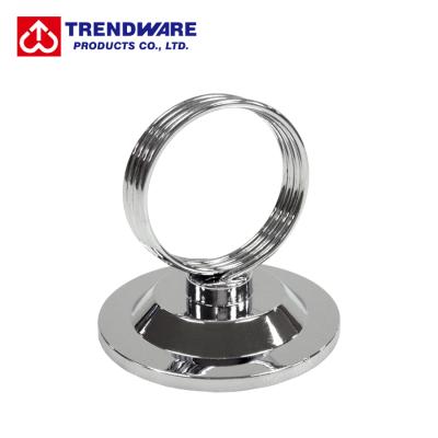 China Place Card Holder Polished Steel Metal Strong Rings Clip Table Menu Card Holder for sale