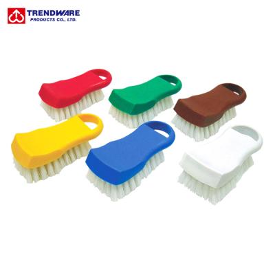 China Sustainable Kitchen Tool PP Commercial Plastic Cutting Board Cleaning Brush Color Coded for sale