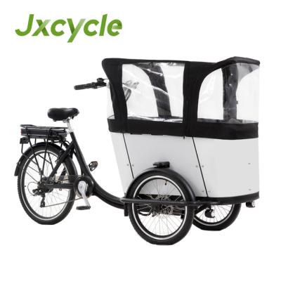 China Jxcycle electric cargo bakfiets e cargo bike for kids for sale