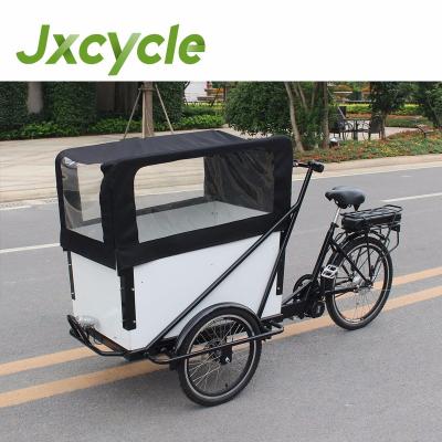 China Electric Cargo Pedal Cargo Bike Tricycle 3 Wheel For Kids for sale