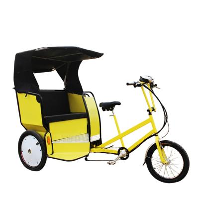 China Passenger pedicab electric rickshaw street seeing vehicle e rickshaw with 500w motor for sale