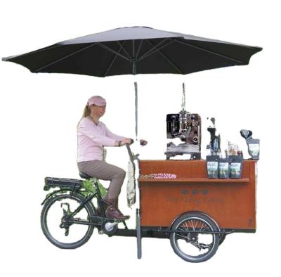 China Food Cart Electric Coffee Truck Commercial Supply Mobile Coffee Tricycle for sale