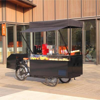 China Electric cargo food bike cafe bike with cooling system tricycle for sale mobile for sale