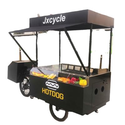 China Electric Mobile Fast Food Vending Hot Dog Tricycle Hot Dog Bike with Grill and Fryer Food Truck for sale