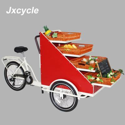 China Mobile vegetable processing factory 3 wheel street fast food vending bike cart for sale for sale