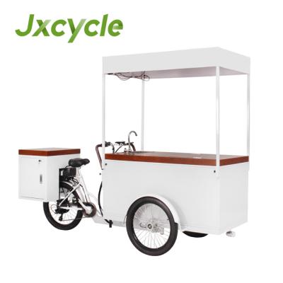 China Hotel Electric Ice Cream Bike 230L Fridge Bike With Sink Pump Tricycle For Cold Drink for sale