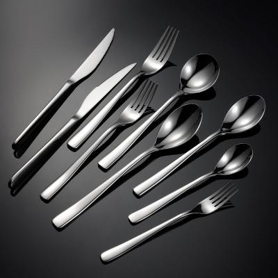 China Viable High Quality Thick Heavy Fork Knife Fork Spoon Flatware Kitchen Restaurant Wedding Stainless Steel Silverware Cutlery Set for sale