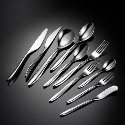 China Highest Quality Viable Luxury Gold Stainless Steel Fork Knife Cutlery Set Dessert Spoon Flatware Sets For Wedding Party for sale