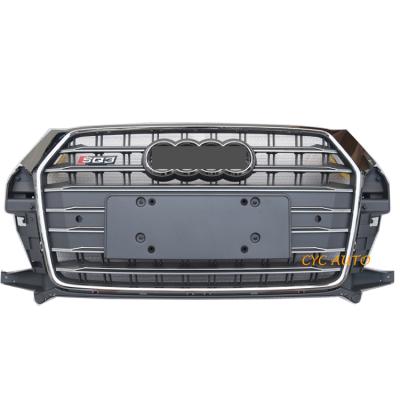 China Hot Selling Front Grille Facelift Parts SQ3 Style Grill Q3 Radiator Grill For Audi Q3 2016 2017 2018 for sale