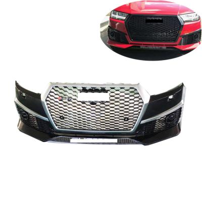 China For Sport Approval Facelift RSQ7 Front Bumper With Grill For Audi Q7 2016 2017 2018 Body Kit for sale